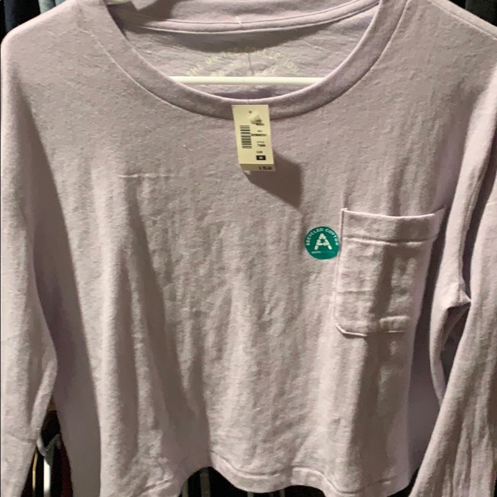 Purple long sleeve shirt